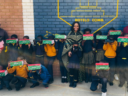 In concluding the Women’s Month festivities, Mofumahali MaMotebang Mopeli of the Bakoena Royal Council paid a special visit to Boitelo Primary School.